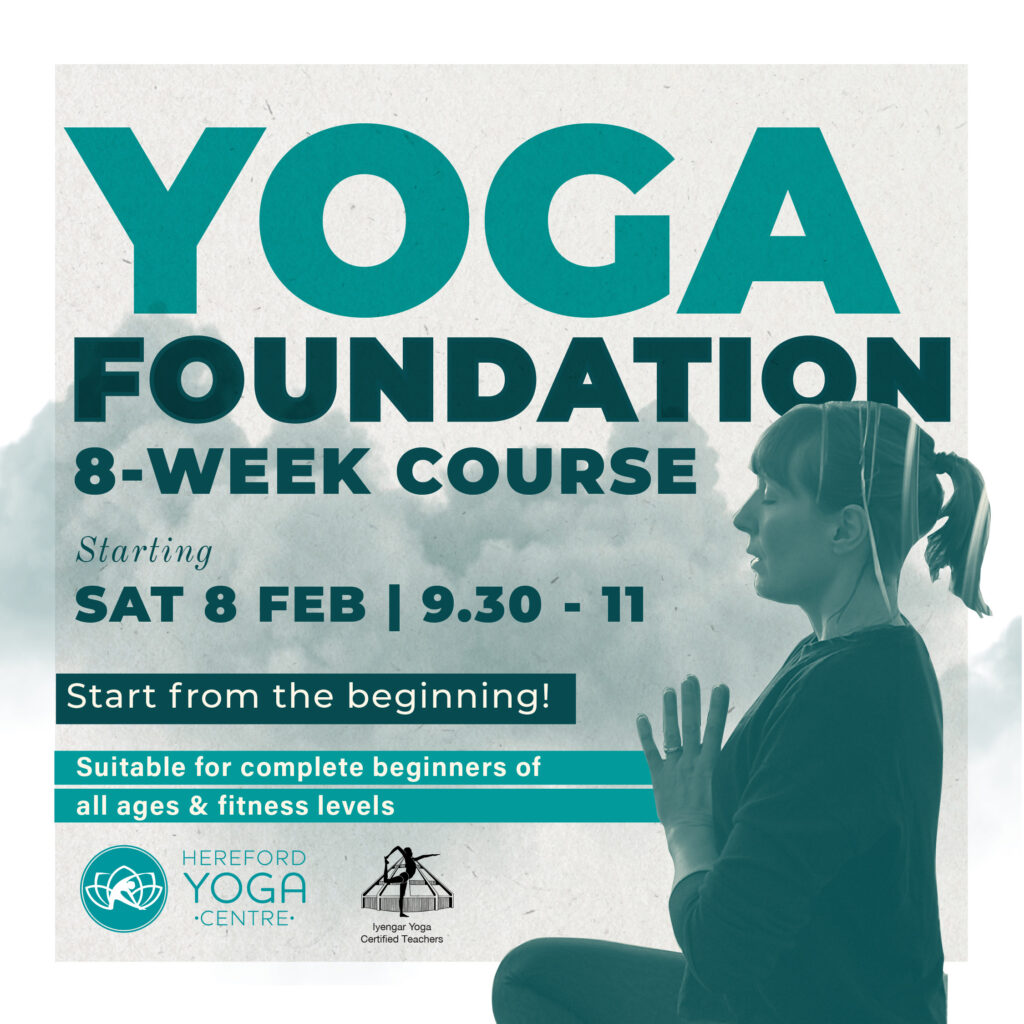 Promo Graphic for Foundation Course at Hereford Yoga Centre